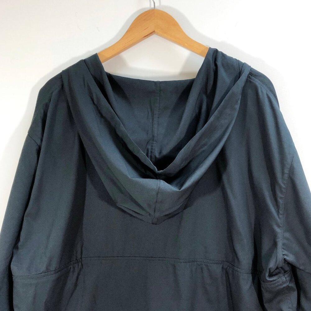 EUC GIRLFRIEND COLLECTIVE Men's Black Swish Half-Zip Windbreaker Jacket 5X - Picture 13 of 16